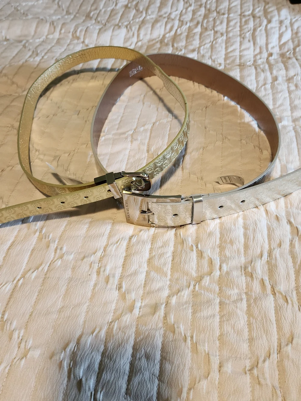 Michael Kors Silver Colored and Gold Colored Belts